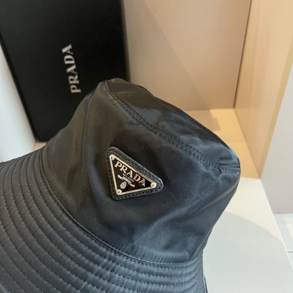 Prada Black Bucket Hat - Picture 3 of 4